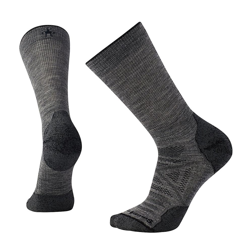 The North Face Socks Mens Australia - The North Face Smartwool Phd Outdoor Light Crew Taupe (YGP-301